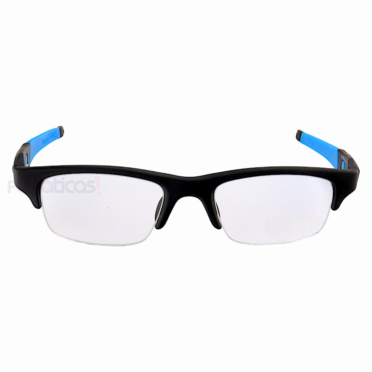 Armacao de Óculos Crosslink OX8038 Meio Aro Preta e Azul
