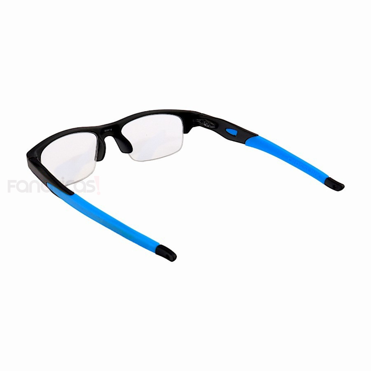 Armacao de Óculos Crosslink OX8038 Meio Aro Preta e Azul