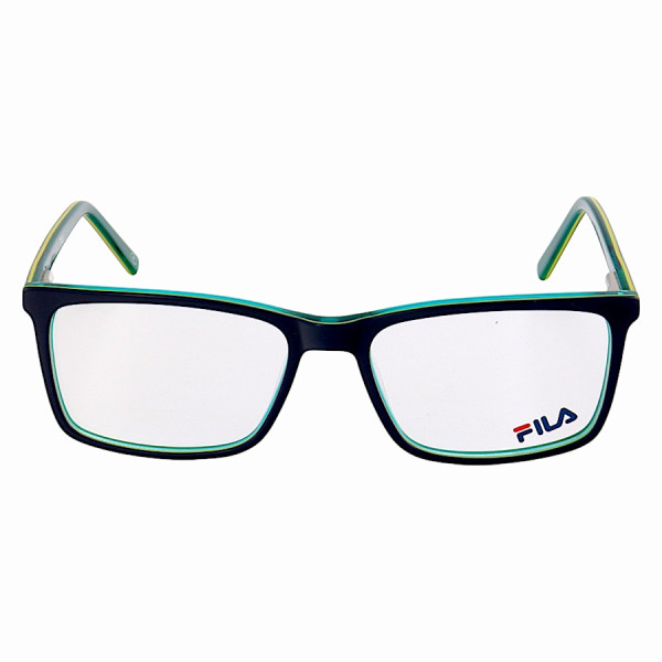 Armação de Óculos Retangular Masculina FL7062 Azul e Verde