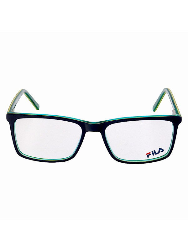 Armação de Óculos Retangular Masculina FL7062 Azul e Verde
