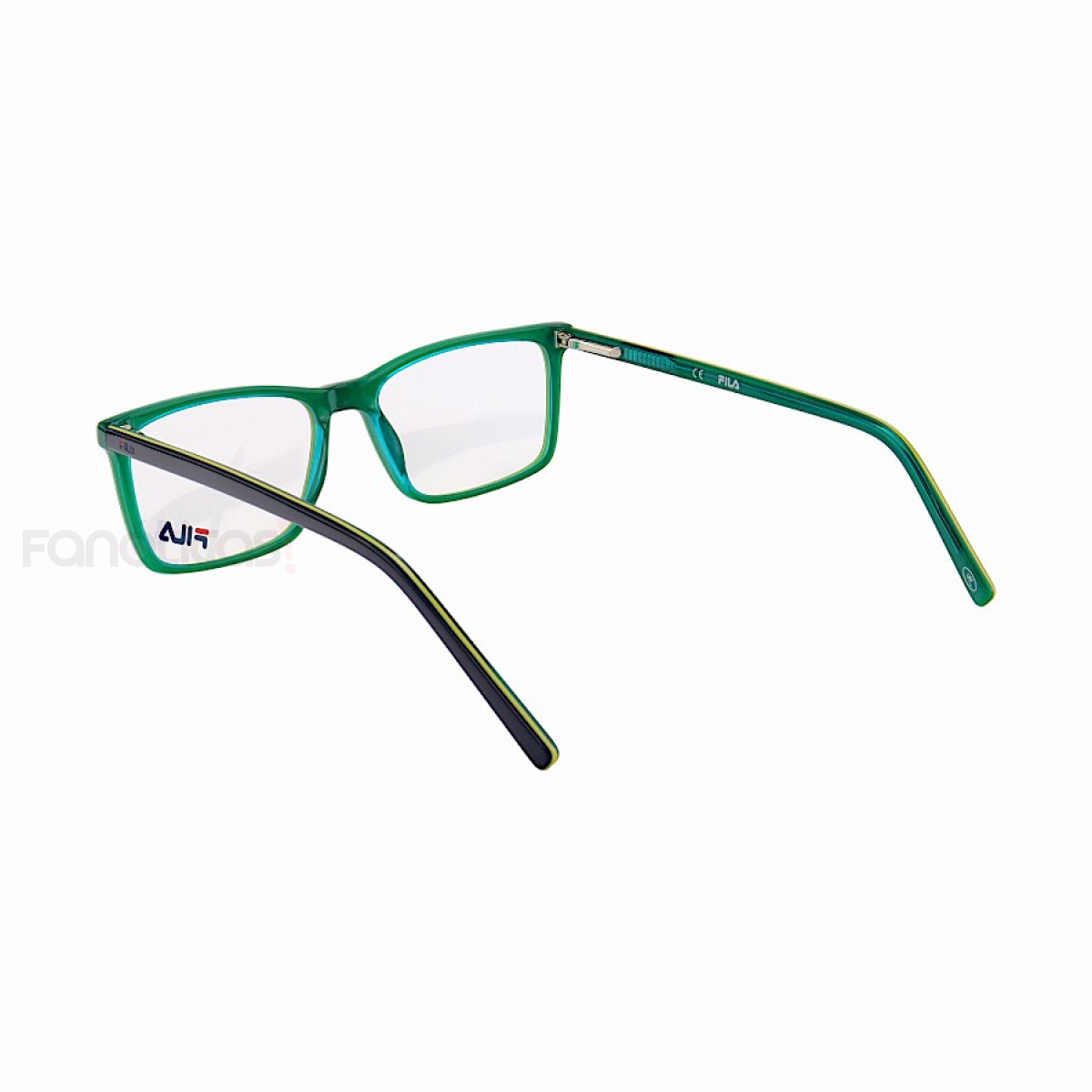 Armação de Óculos Retangular Masculina FL7062 Azul e Verde