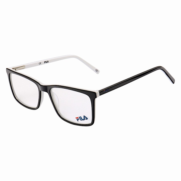 Armação de Óculos Retangular Masculina FL7062 Preto e Branco