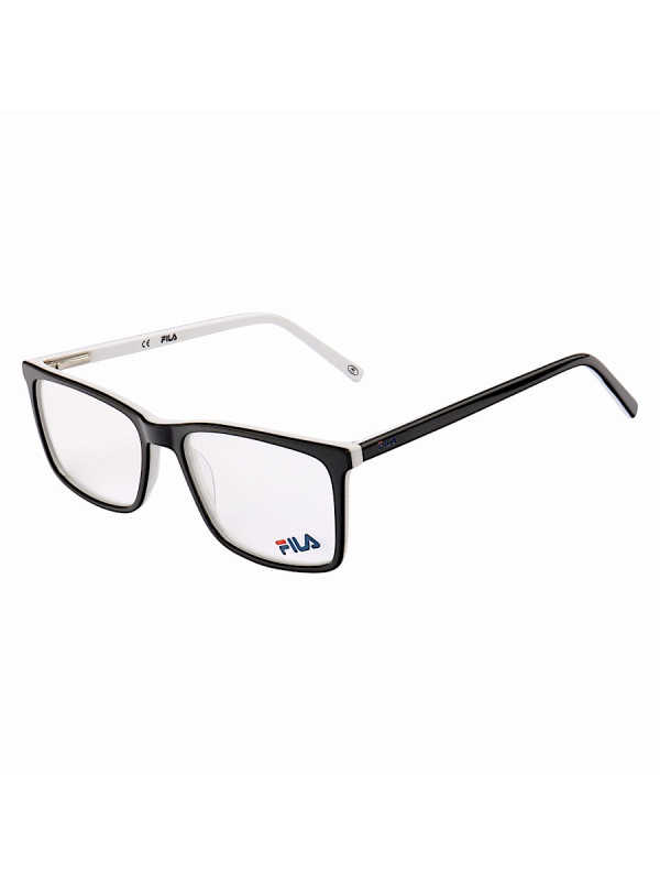 Armação de Óculos Retangular Masculina FL7062 Preto e Branco