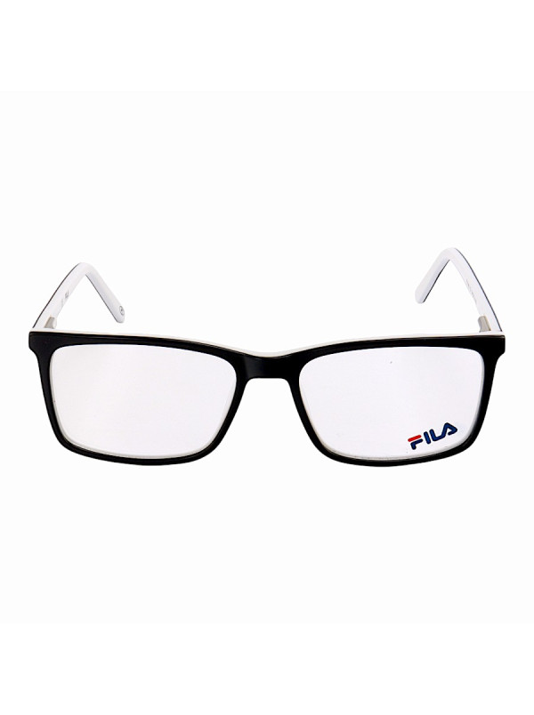 Armação de Óculos Retangular Masculina FL7062 Preto e Branco