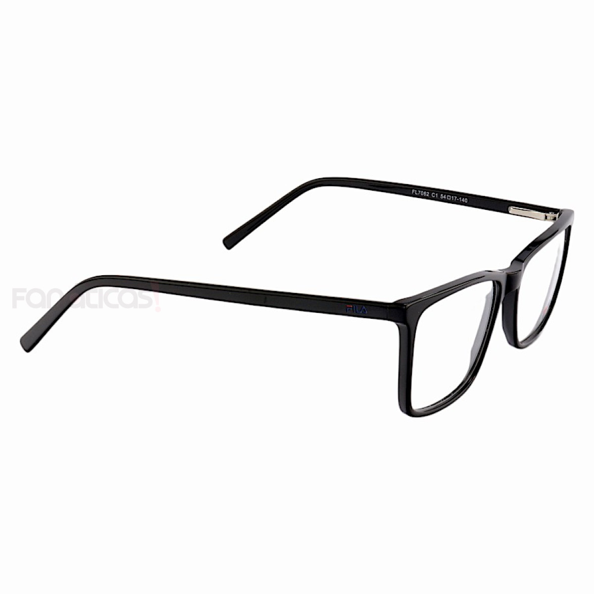 Armação de Óculos Retangular Masculina FL7062 Preto