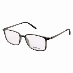 Armação de Óculos Quadrada MB0196O Preto e Cinza