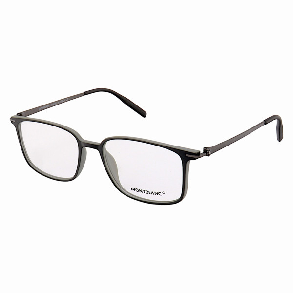 Armação de Óculos Quadrada MB0196O Preto e Cinza