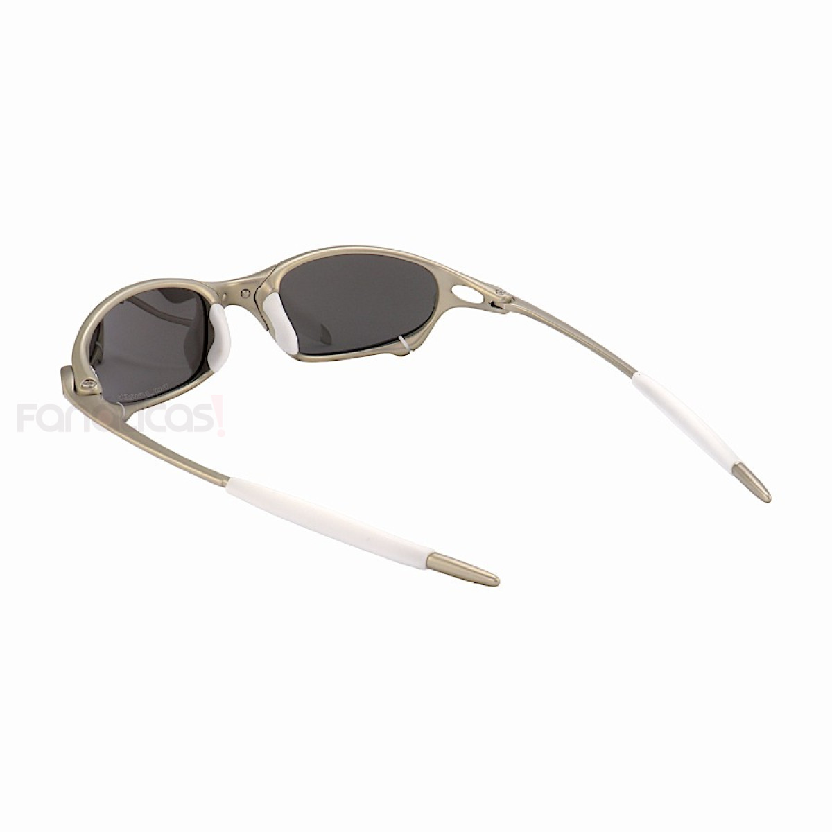 Óculos de Sol Lupa Metal Juju Cinza e Lente Prata Espelhada