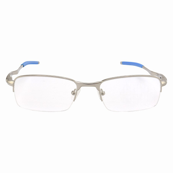 Armação de Óculos Meio Aro Evade OX3208 Prata e Azul