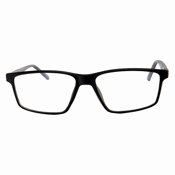 Armação de Óculos Retangular 180 C2 GZ9141 Preto e Cinza