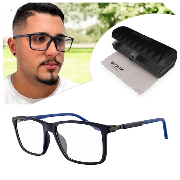 Armação de Óculos Quadrado 360 C3 MR9146 Azul