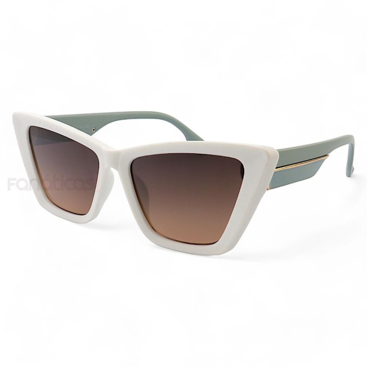 Óculos de Sol Feminino Gatinho Jade Branco
