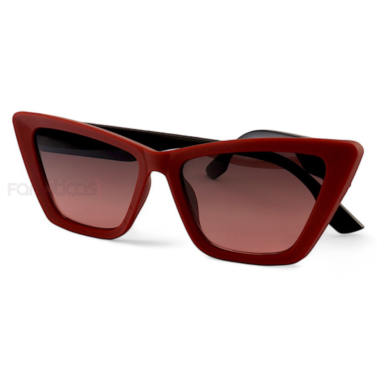 Óculos de Sol Feminino Gatinho Jade Vermelho