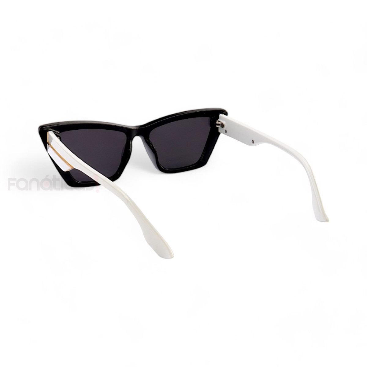Óculos de Sol Feminino Gatinho Jade Preto e Branco