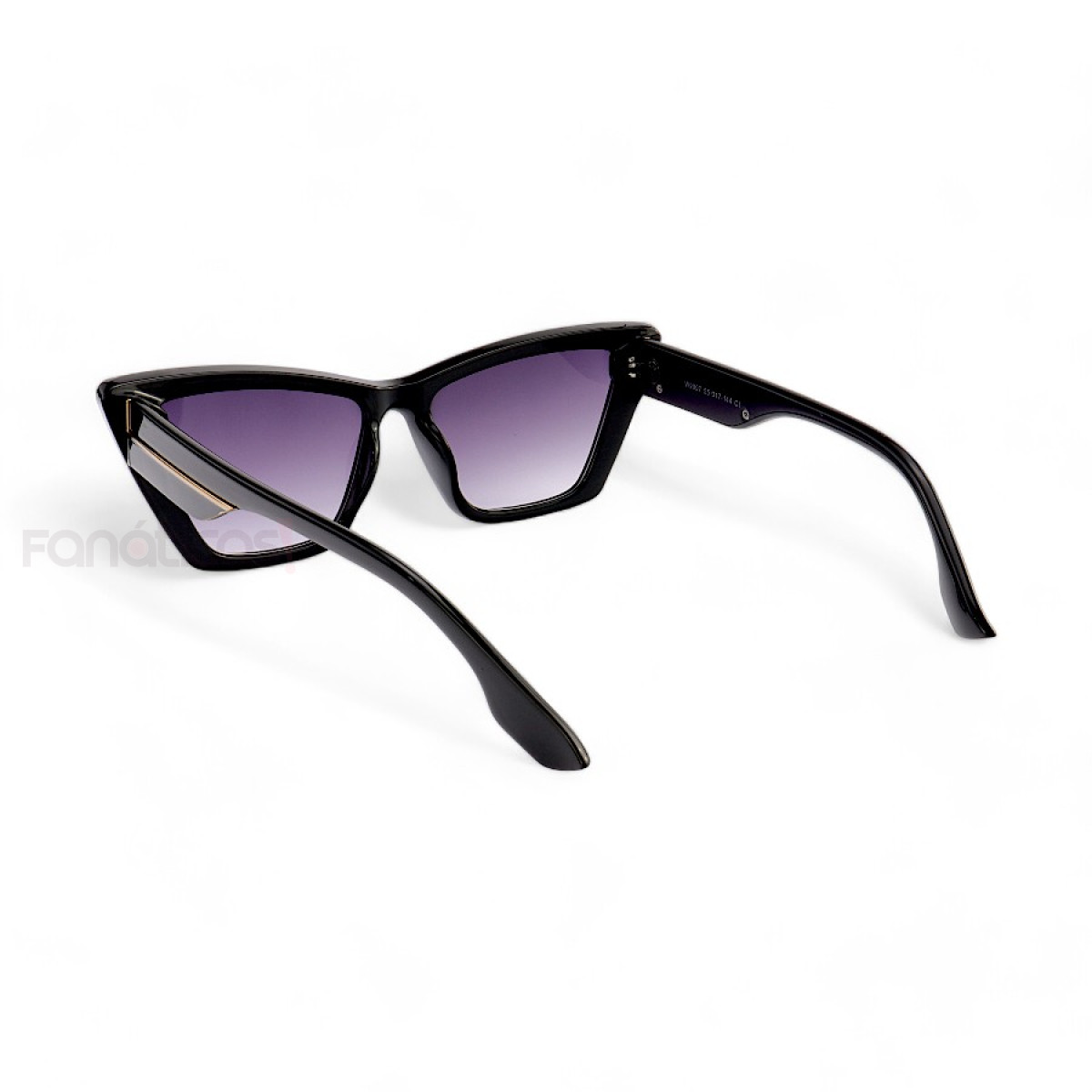 Óculos de Sol Feminino Gatinho Jade Preto