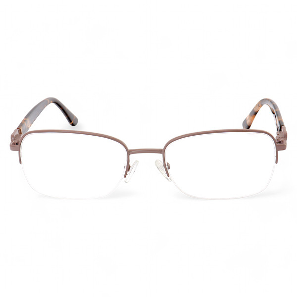 Armação de Óculos Retangular LQ306 Marrom e Tartaruga