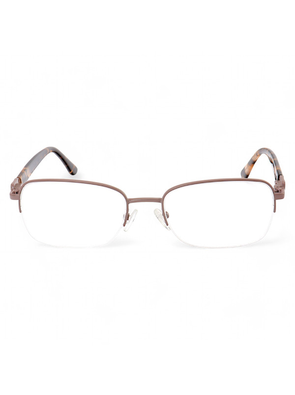 Armação de Óculos Retangular LQ306 Marrom e Tartaruga