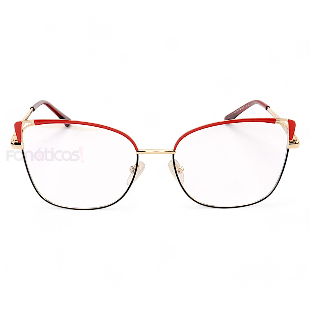 Armação de Óculos Quadrado 95796 Vermelho e Preto