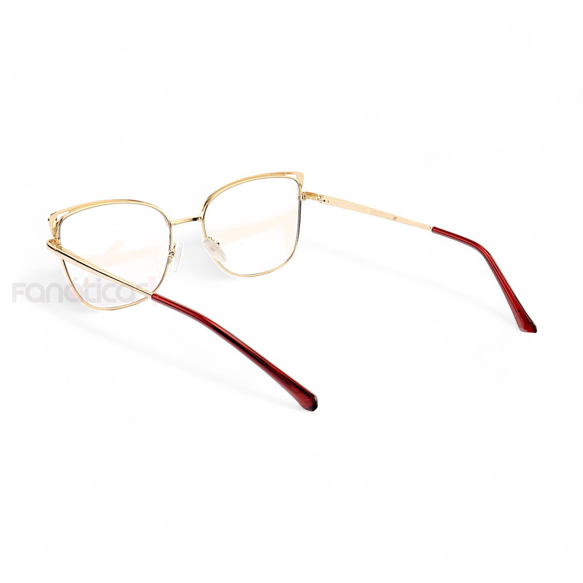 Armação de Óculos Quadrado 95796 Vermelho e Preto