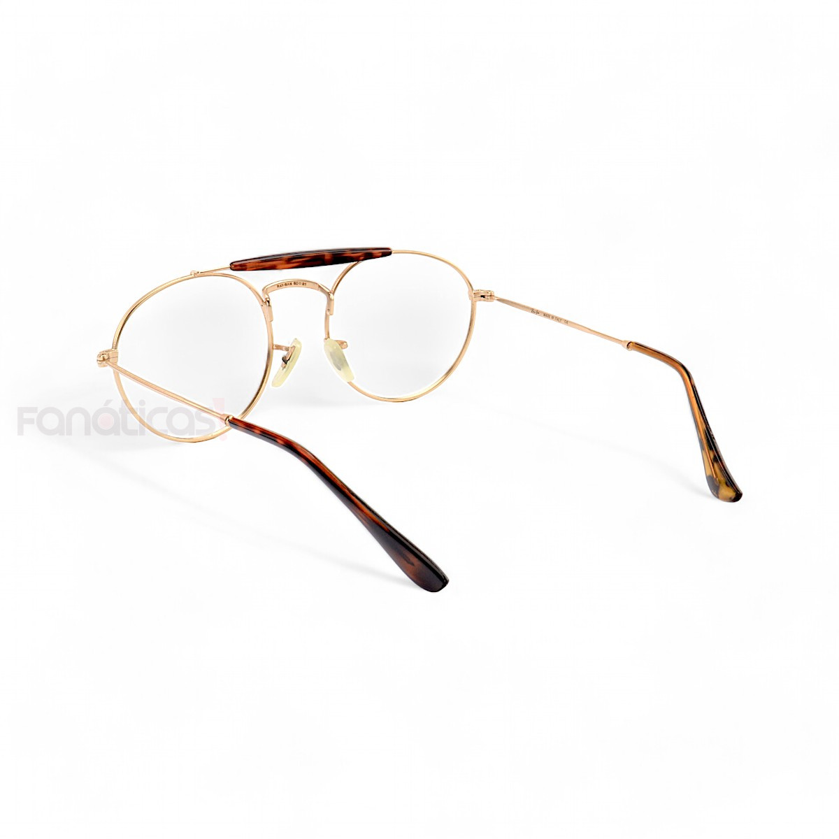 Armação de Óculos Redonda 3747 Dourada