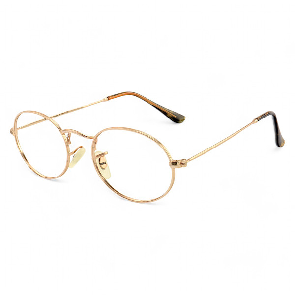 Armação de Óculos Oval 3647 Dourado