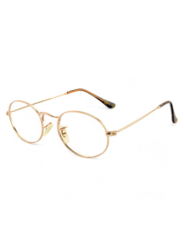 Armação de Óculos Oval 3647 Dourado