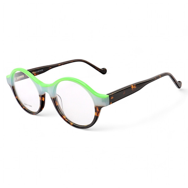 Armação de Óculos Redondo Tartaruga Degrade