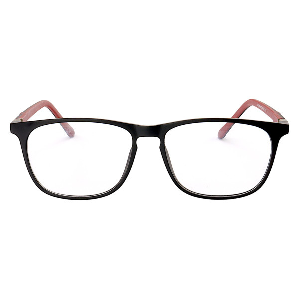 Armação de Óculos Quadrado CL1009 Preto e Vermelho