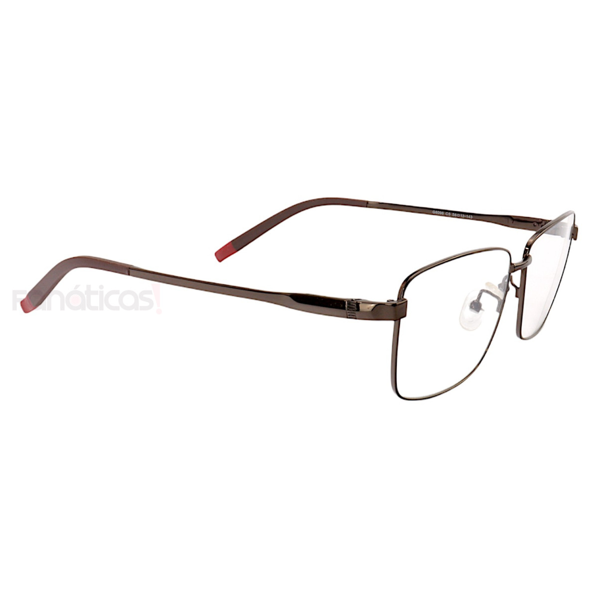 Armação de Óculos Quadrado G8096 Marrom