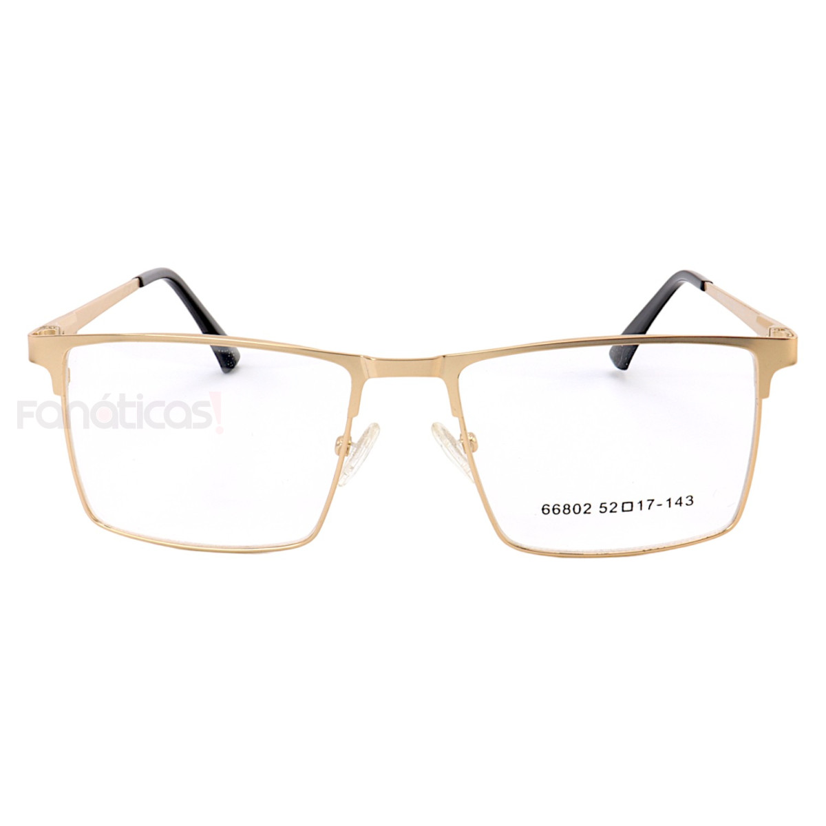 Armação de Óculos Quadrado 66802 Dourado