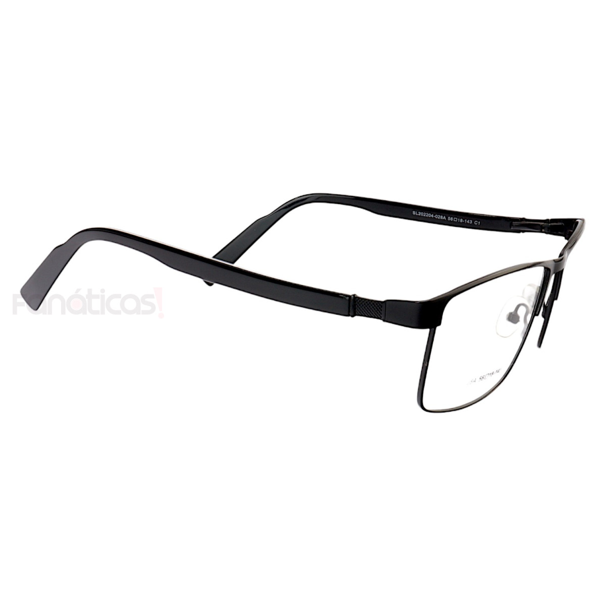 Armação de Óculos Quadrado SL028A Preto