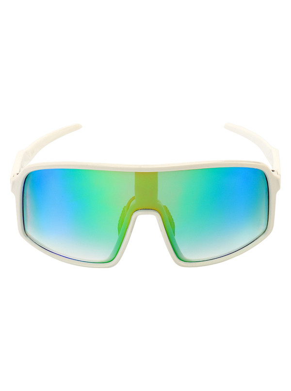 Óculos Cougar Branco e Verde Espelhado