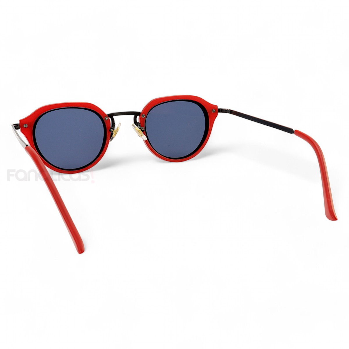 Óculos De Sol Oval Bulier Vermelho