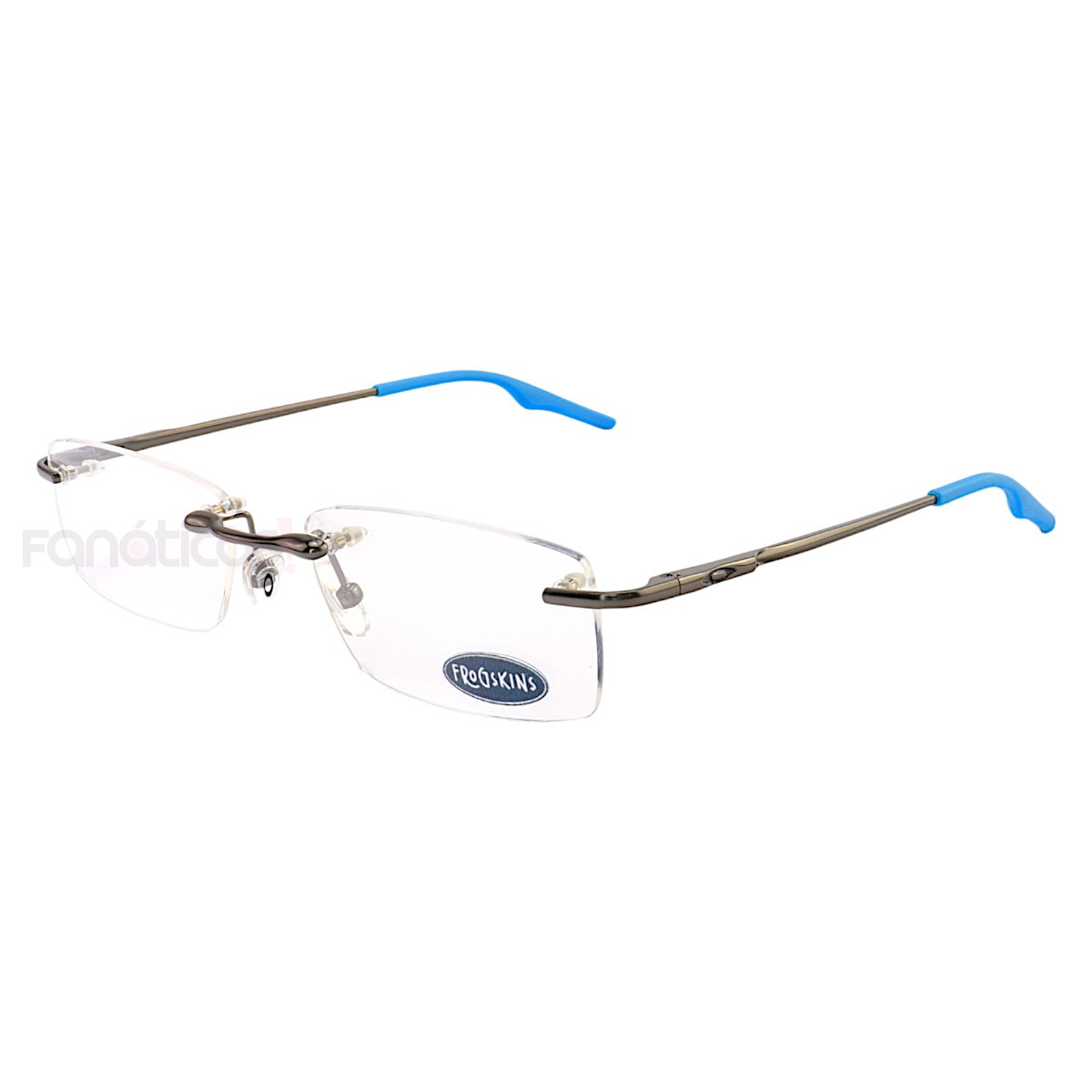 Armação de Óculos Retangular Balgriff Wingback Grafite Azul Masculina