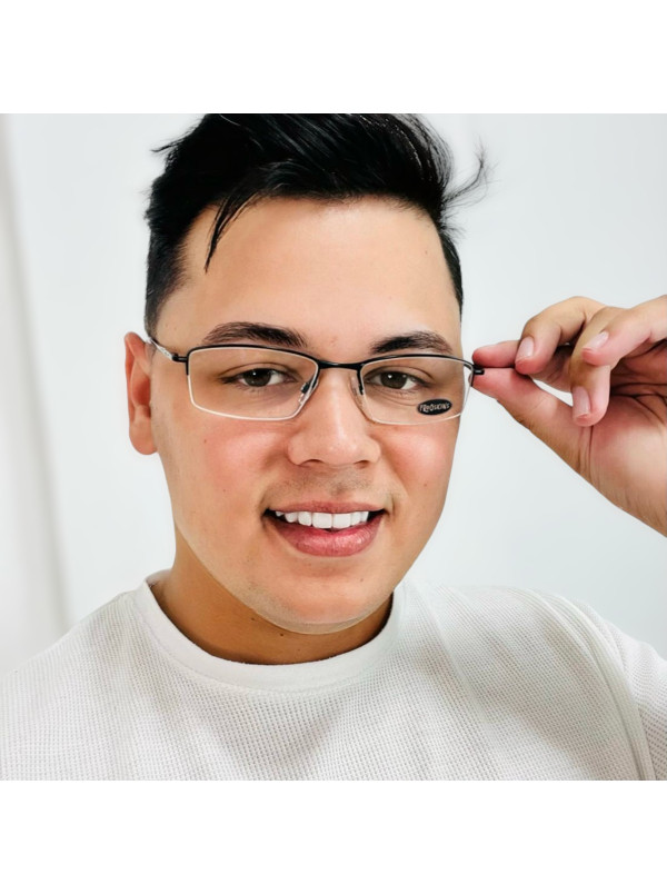 Armação Fio de Nylon Wingback Preto e Branco