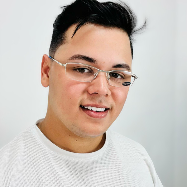 Armação Fio de Nylon Wingback Prata e Azul