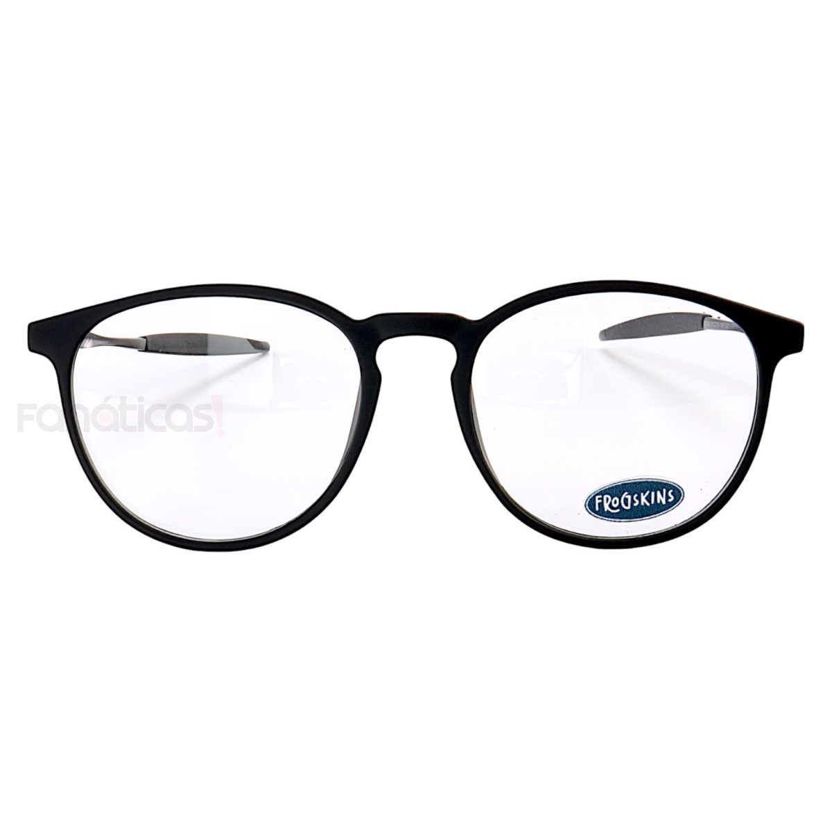Armação de Óculos Redonda 3219 Acetato Preta Masculina