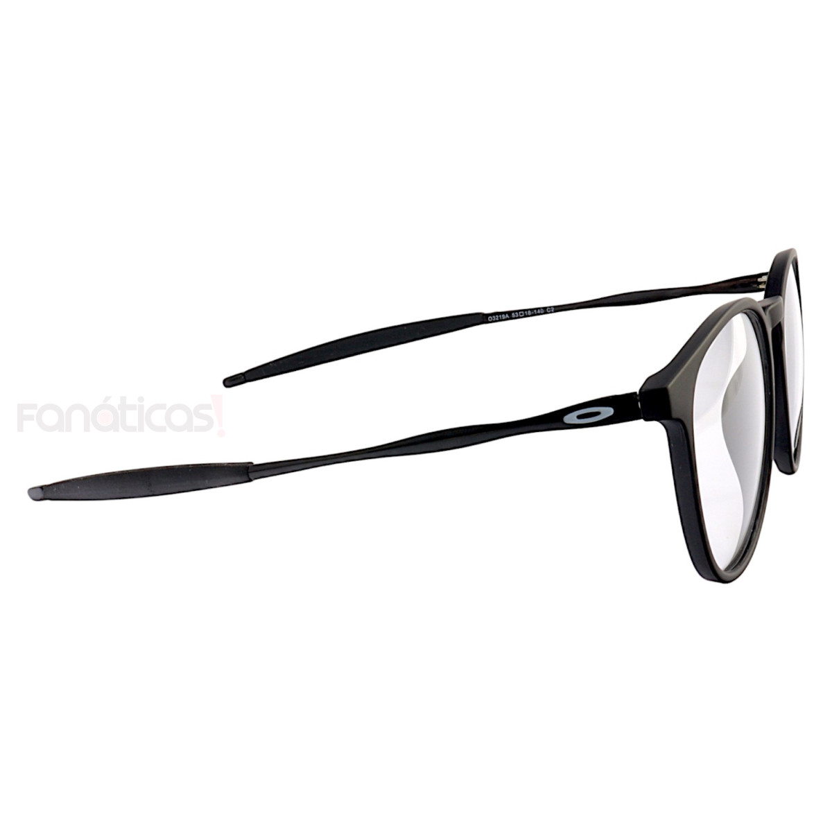 Armação de Óculos Redonda 3219 Acetato Preta Masculina
