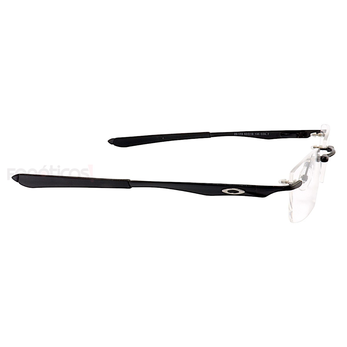 Armação de Óculos Retangular Balgriff Wingfold Preta Masculina