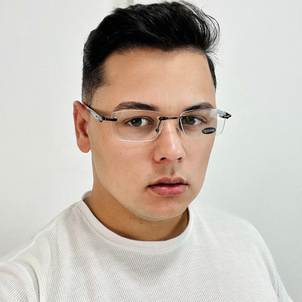 Armação Masculina Wingfold Preto e Vermelho