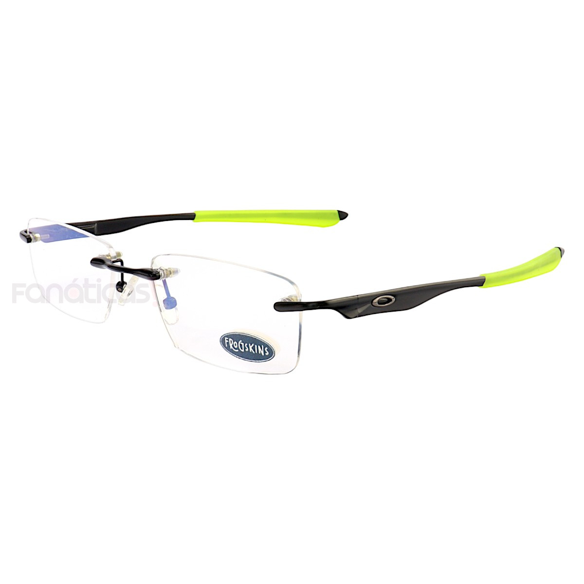 Armação de Óculos Retangular Balgriff Wingfold Preto Verde Masculina