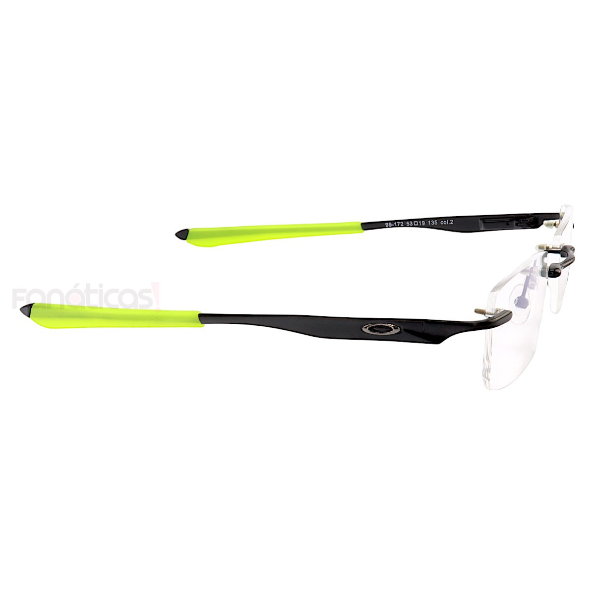 Armação de Óculos Retangular Balgriff Wingfold Preto Verde Masculina