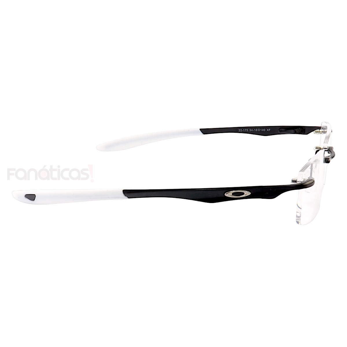 Armação de Óculos Retangular Balgriff Wingfold Preto Branco Masculina