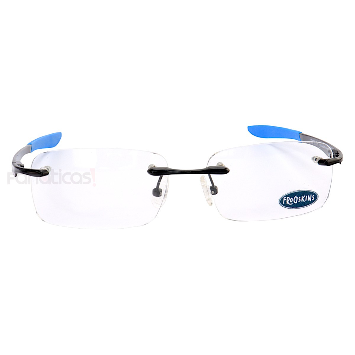 Armação de Óculos Retangular Balgriff Wingfold Preto e Azul Masculina