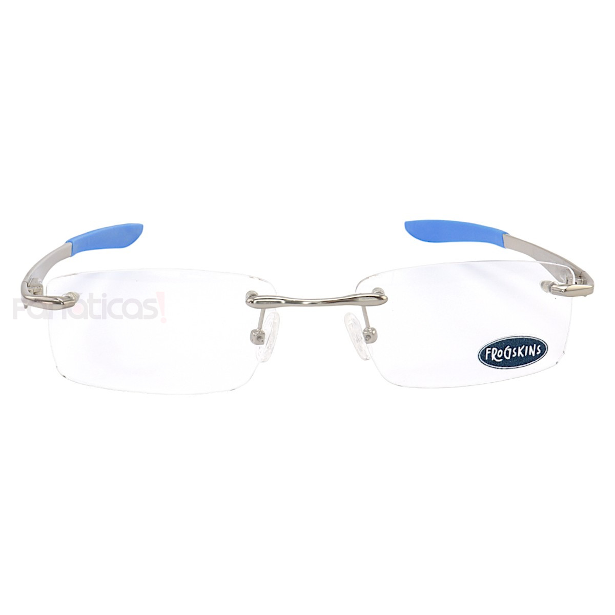 Armação de Óculos Retangular Balgriff Wingfold Prata Azul Masculina