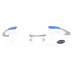 Armação Masculina Wingfold Prata e Azul