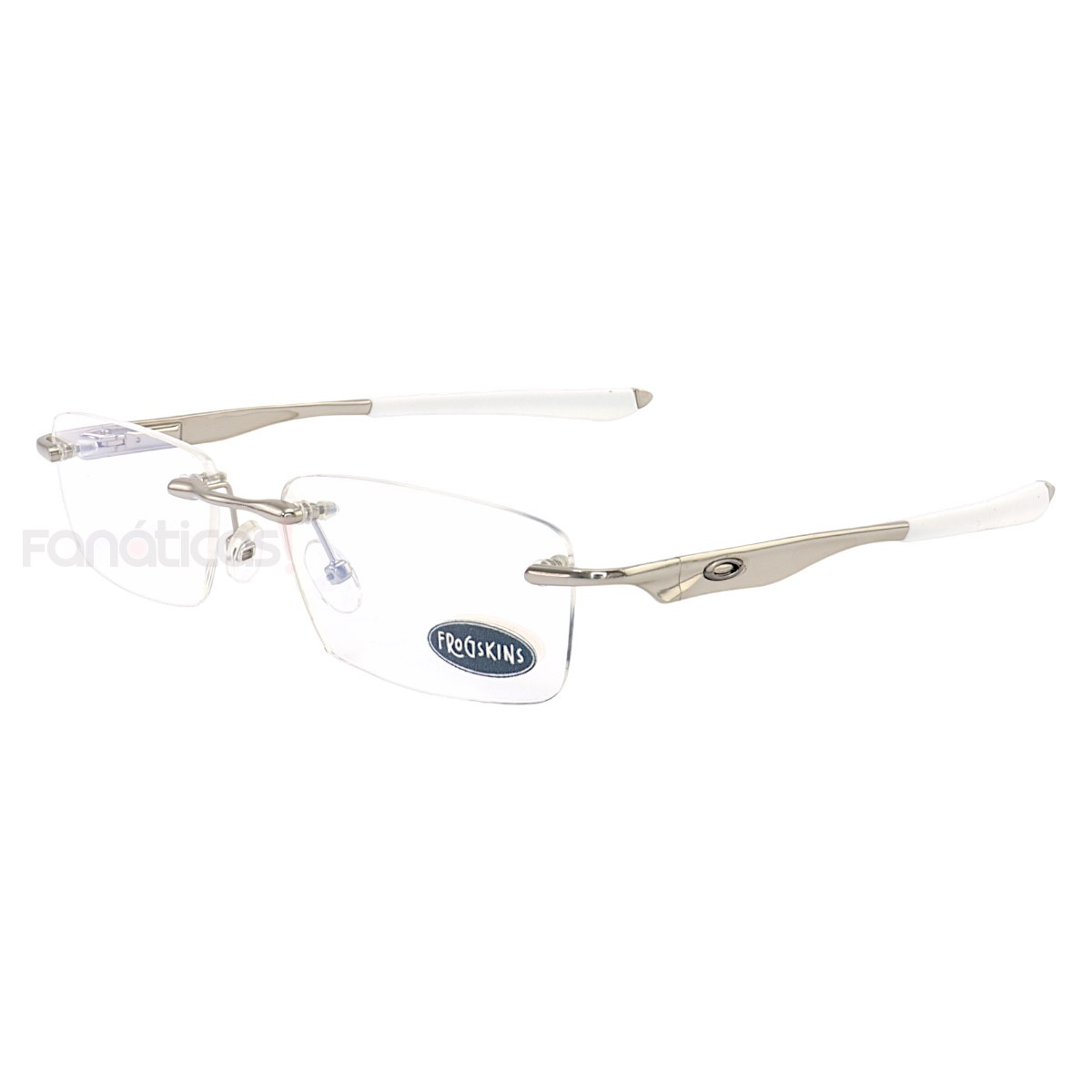 Armação de Óculos Retangular Balgriff Wingfold Prata Branco Masculina