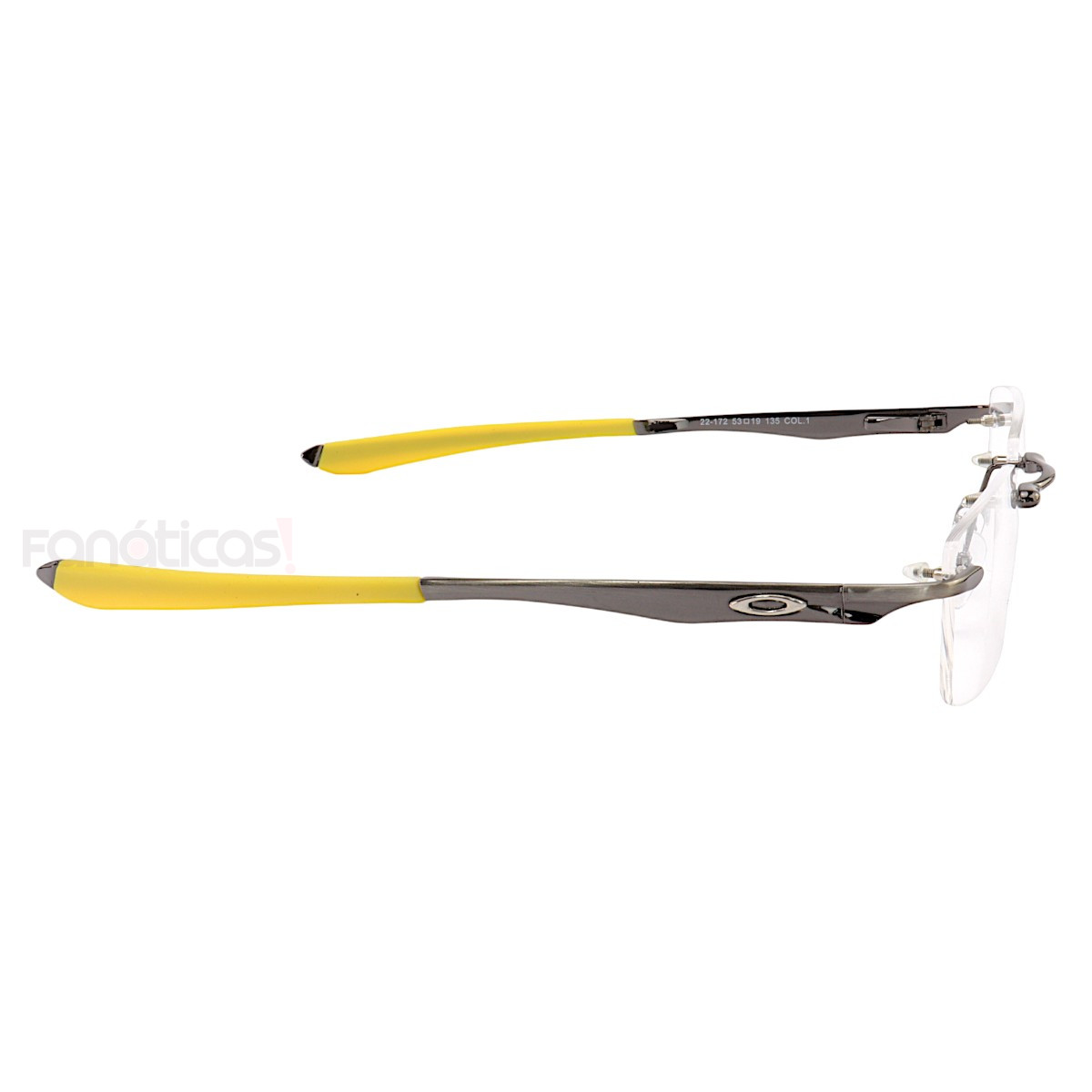 Armação Óculos Retangular Balgriff Wingfold Grafite Amarelo Masculina