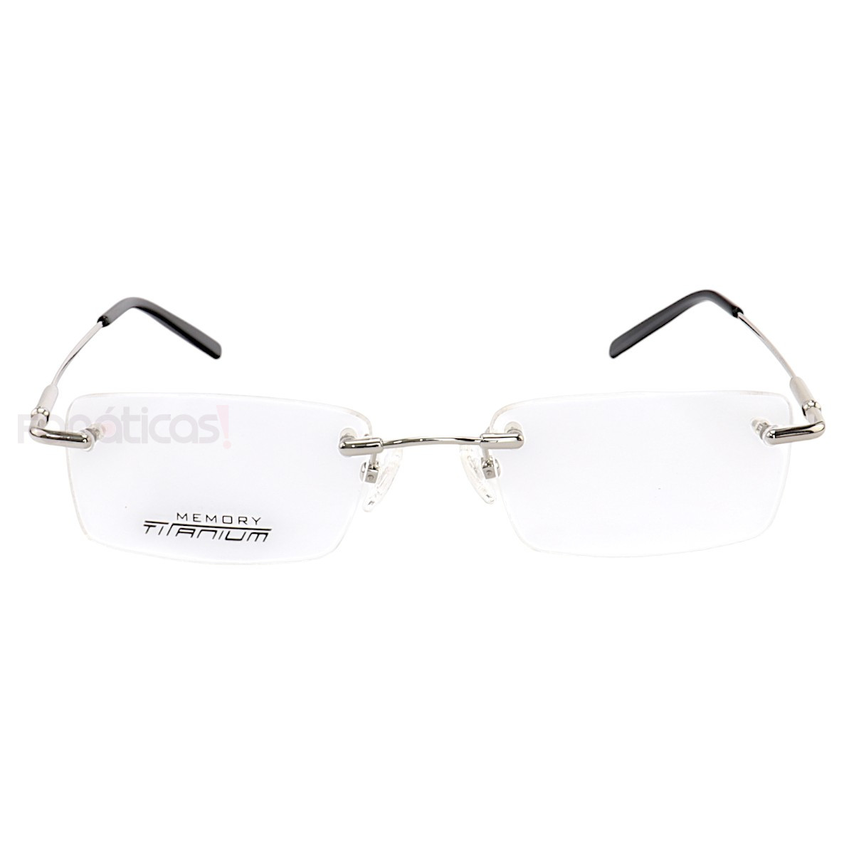 Armação de Óculos Balgriff Memory Titânio Flexivel Prata