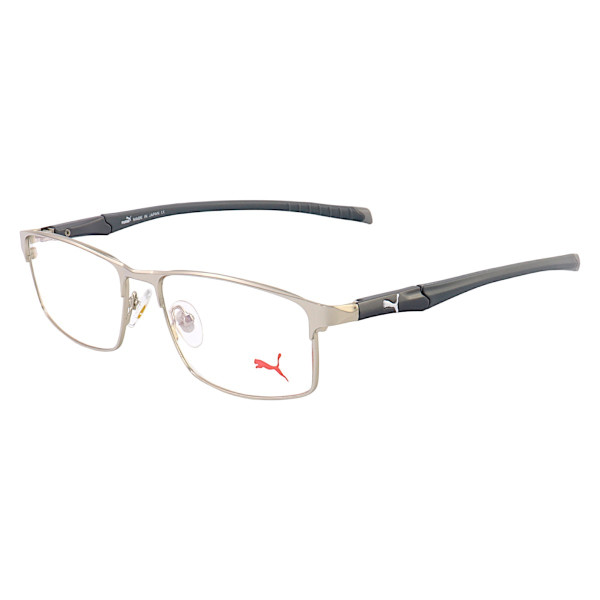 Armação de Óculos Masculino Retangular PM5365 Prata e Cinza